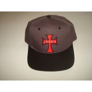 JESUS CROSS    SURF SKATE  90S SNAPBACK HAT CAP VINTAGE S1